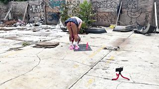 Astonished draining in an deprived place