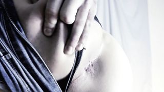 Sissy OClock Brief Jean Cut-offs Smacking Blinking Bulls eye Femboy Striptease Fabulous Brief Cutoffs