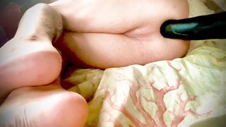 BIG BLACK COCK Rectal Gape and Pony Have fun