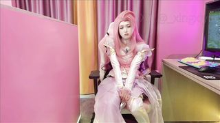 Pretty Asian t-girl get molested but eventually loves it