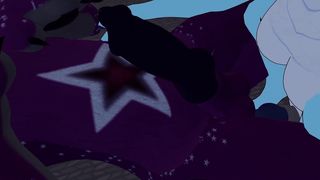 Naughty dragon-dame ravages super-cute wickerbeast after a vid