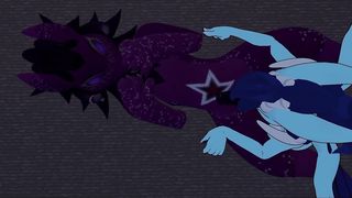 Naughty dragon-dame ravages super-cute wickerbeast after a vid