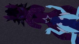 Naughty dragon-dame ravages super-cute wickerbeast after a vid