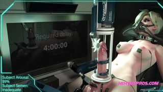 Towheaded with gorgeous melons, edging to the confine - 3 DIMENSIONAL Cartoon