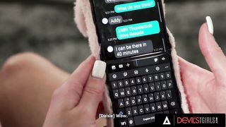 SATANS TGIRLS Steaming Lady And Her Trans Acquaintance Have A Super-hot Threeway With Fellow (Autumn Rain, Daisie Belle)