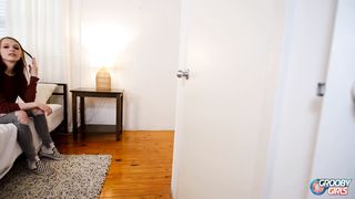 GROOBYGIRLS - Fresh Tgirl with immense lollipop faps