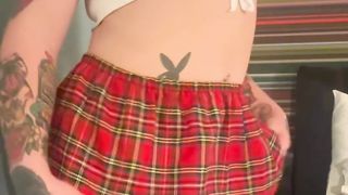 FEMBOY WANTS YOU TO SIGHT UP HIS MINISKIRT AND JIZM