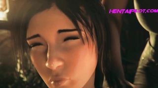 Bootylicious Sister-in-law Lara Croft Wrecked By Thick Fuck-stick - THREE DIMENSIONAL Toon Total HD