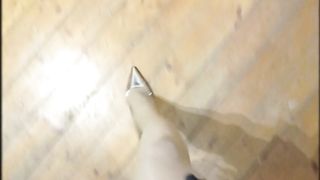 my gams on high-heeled shoes