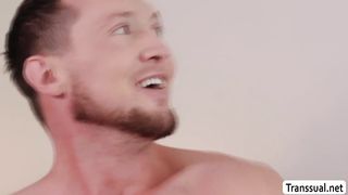 TRANSSEXUAL Korra Del Rio barebacks her cheater beau two