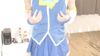 Japanese Costume play Femboy jacks【Aqua】【Konosuba】