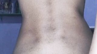 Trans sitting on faux-cock