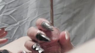 Streaching My Sissy Femboy Gimps piss fuck-hole n lock Her instantly Back Up