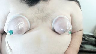 Superchub Pumping Bra-stuffers and Sissy Clittie with Pop-shot