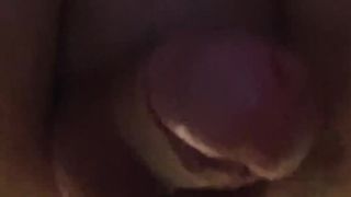 Jizzing after tearing up my trans backside