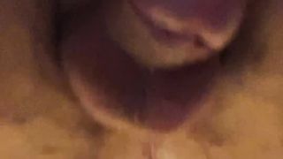 Jizzing after tearing up my trans backside