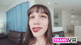 TRANSVR - Nyxi Leon Thirsty For A Trunk Inwards Her Crevice