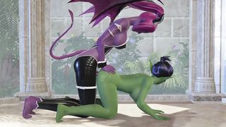 Succubus Hermaphroditism with Woman Orc