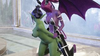 Succubus Hermaphroditism with Woman Orc