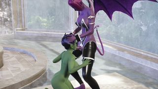 Succubus Hermaphroditism with Woman Orc