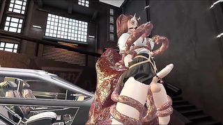 Hermaphroditism Is Screwed By A Hookup Machine, She Can't Hold On And Finishes off