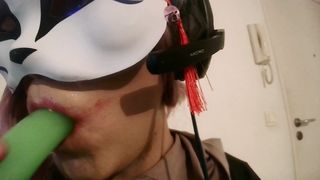 I Gulps a puny ball, a damsels forearm and a fake penis