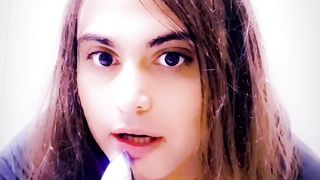 My Femboy Bday Off the hook (Jism gobbling/faux-cock have fun)