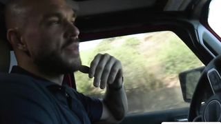 Lucky dude picks up TS hitch hiker and fucks her 2