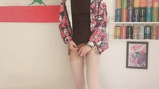 Locked Sissy Frolicking With Her Slot While Her Family is Out