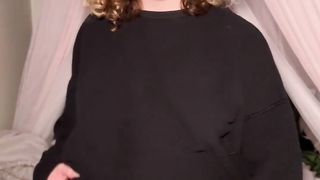 Adorable Trans Doll Drains Off and Finishes off