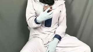 Bella Mustika Hijab Transgender Get Nasty and Jizz when observing Ada Wong Resident Sinister four Remake