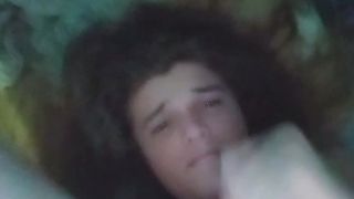 Ultra-cute Femme Self Facial cumshot (snap)