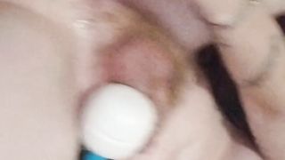 Trans female makes herself jizz 3x