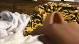 Trans man plowing himself