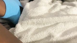 Trans man plowing himself