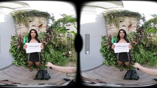 VRB Trans: Giant Bootie Latina Transgender princess India Taina Pokes You and Jizzes - VR Porno