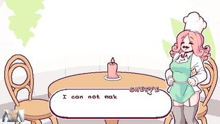 A SPECTACULAR PLATINUM-BLONDE WORKING ON A HERMAPHRODITISM RESTORANT - HERMAPHRODITISM DI FUNGHI