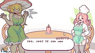 A SPECTACULAR PLATINUM-BLONDE WORKING ON A HERMAPHRODITISM RESTORANT - HERMAPHRODITISM DI FUNGHI