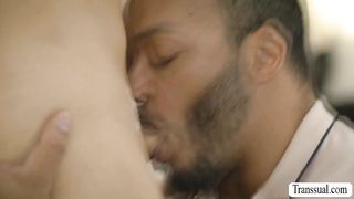 Black stepdad barebacks his spoiled stepdaughter