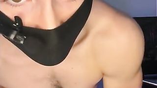 hooded gamer ladyboy rails her fake penis