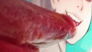 fellating the backside, raw manstick, and hatch of ultra-cute manga porn trans in the guest room, close-up