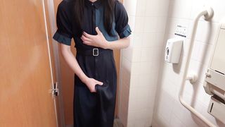 [Crossdressing] Japanese getting off with a pile of orgasm in a super-cute uniform