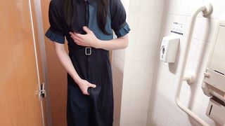 [Crossdressing] Japanese getting off with a pile of orgasm in a super-cute uniform