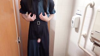 [Crossdressing] Japanese getting off with a pile of orgasm in a super-cute uniform