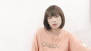 【Shamale】Sissy Solo getting off with molten undies