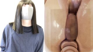 He sits astride a see-through tabouret and performs assfucking getting off then Self Buttfuck Mayo Pie!!