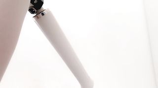 Butt-plug, magic wand and nip dome are a superb concoction to sate a femboy