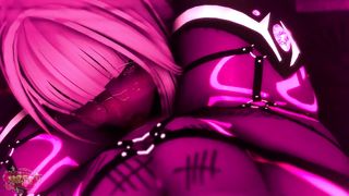 Whorish Succubus gets tummy BULGED and FACEFUCKED