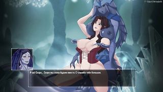 Alien monsters packed Lilith's cunt and booty to the edge