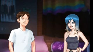 Summertime Saga Intercourse Gig trans sixty nine dual meatpipe blowing spunk gulp